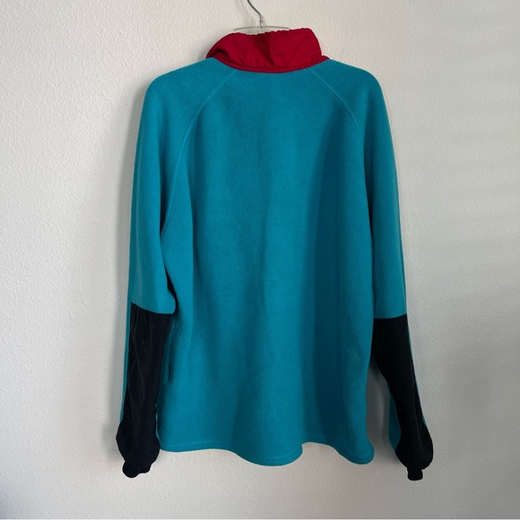 Topo Design Half Button Snap Pocket Fleece Pullover - Picture 5 of 6